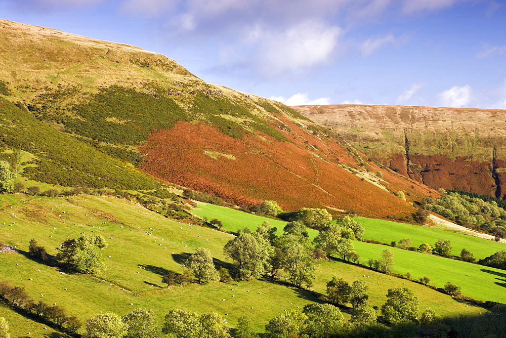 Vale of Ewyas and Offa's Dyke, Brecon Beacons National Park, Monmouthshire, Wales, United Kingdom, Europe