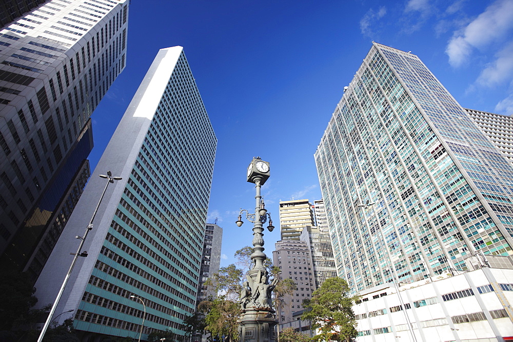 Skyscrapers in Carioca Square (Largo da Carioca), Centro, Rio de Janeiro, Brazil, South America 