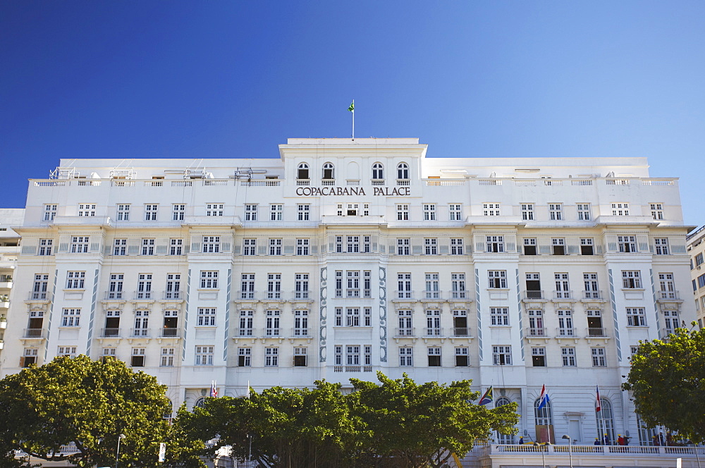 Copacabana Palace Hotel, Avenida Atlantica, Copacabana, Rio de Janeiro, Brazil, South America 