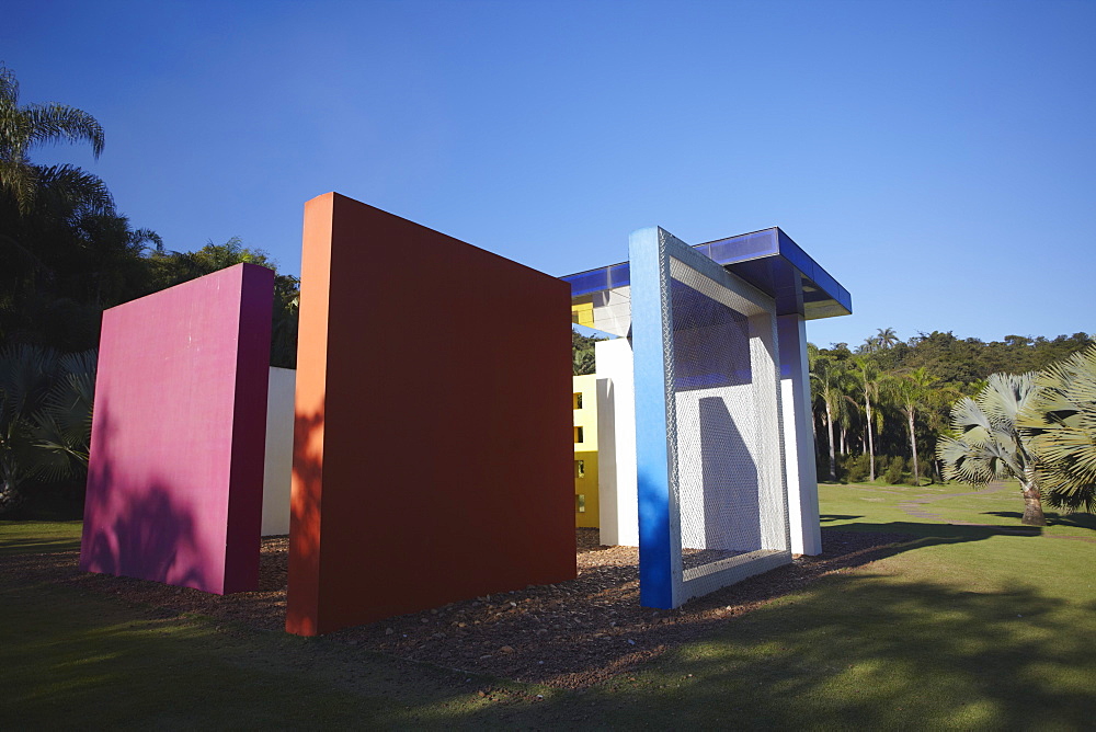 Modern art by Helio Oiticica at Centro de Arte Contemporanea Inhotim, Brumadinho, Belo Horizonte, Minas Gerais, Brazil, South America