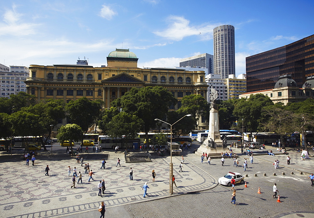 National Library of Brazil in Praca Floriano, Centro, Rio de Janeiro, Brazil, South America 