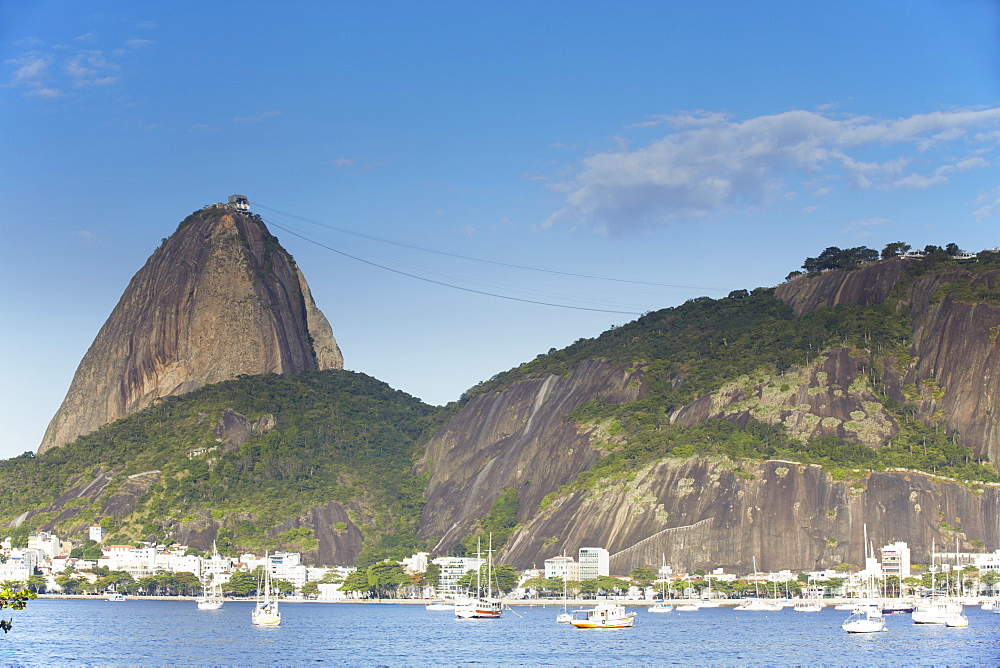 Botafogo Bay and Sugar Loaf Mountain (Pao de Acucar), Rio de Janeiro, Brazil, South America 