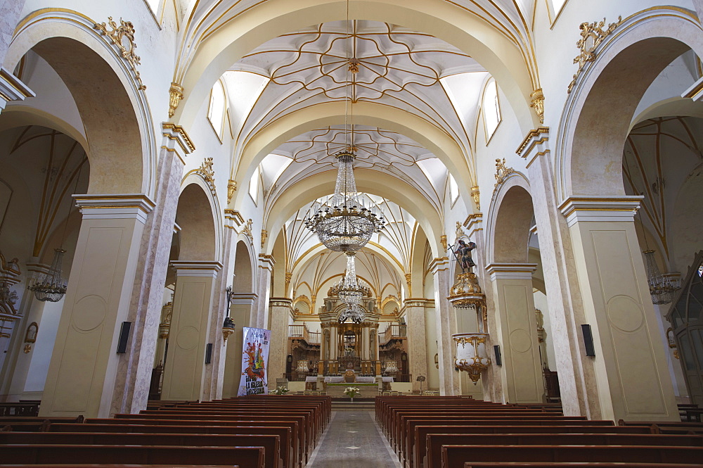 Interior of Cathedral, Sucre, UNESCO World Heritage Site, Bolivia, South America