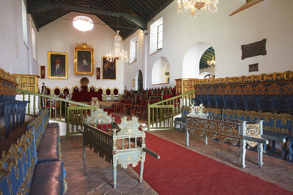 Salon de Independencia in Casa de la Libertad (House of Freedom), Sucre, UNESCO World Heritage Site, Bolivia, South America