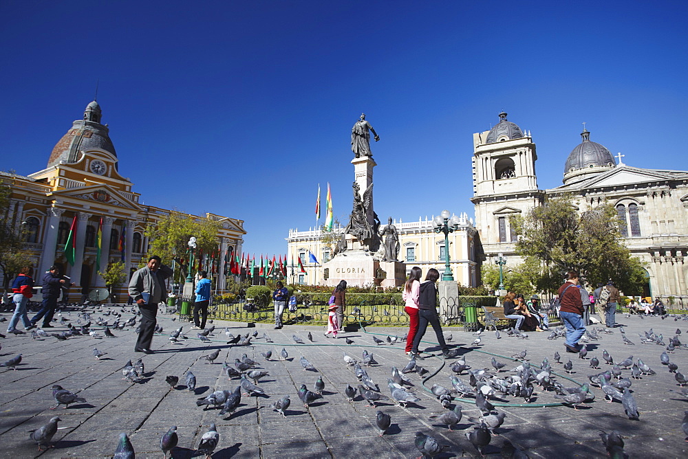 Plaza Pedro Murillo, La Paz, Bolivia, South America