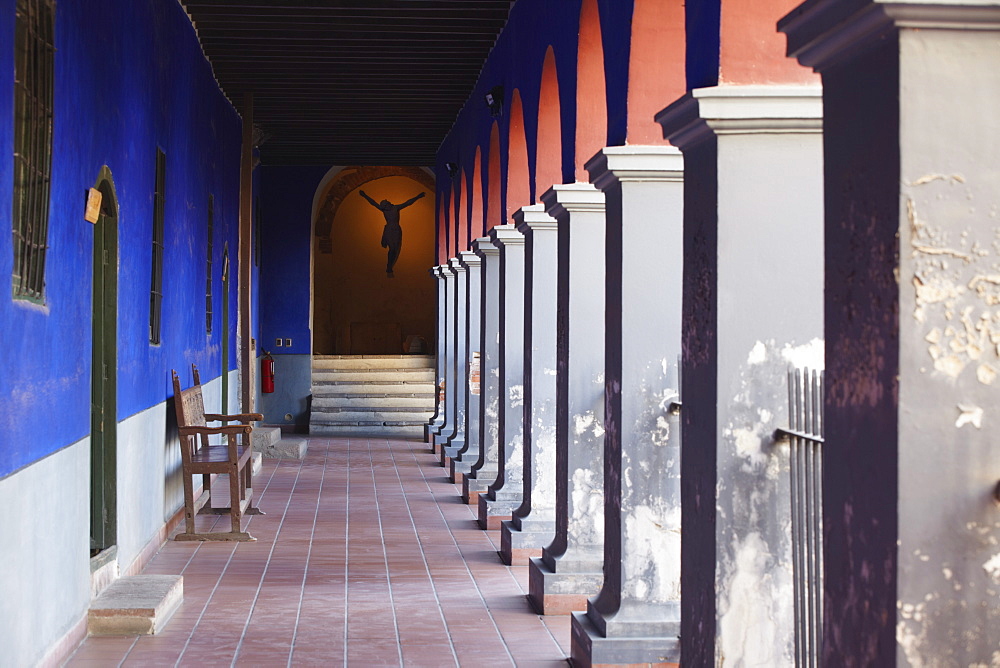 Corridor of San Francisco Museum inside San Francisco Church, La Paz, Bolivia, South America