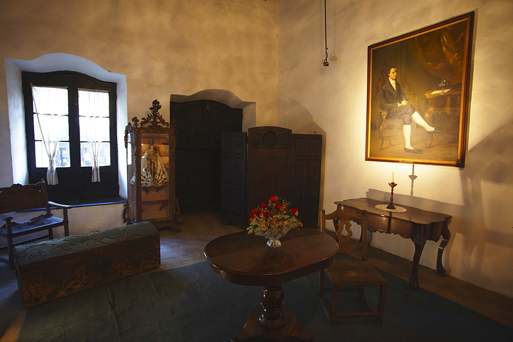 Interior of Casa de la Independencia (House of Independence), Asuncion, Paraguay, South America