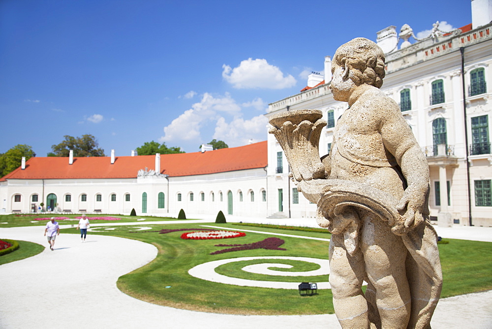 Statue at Esterhazy Palace, Fertod, Western Transdanubia, Hungary, Europe