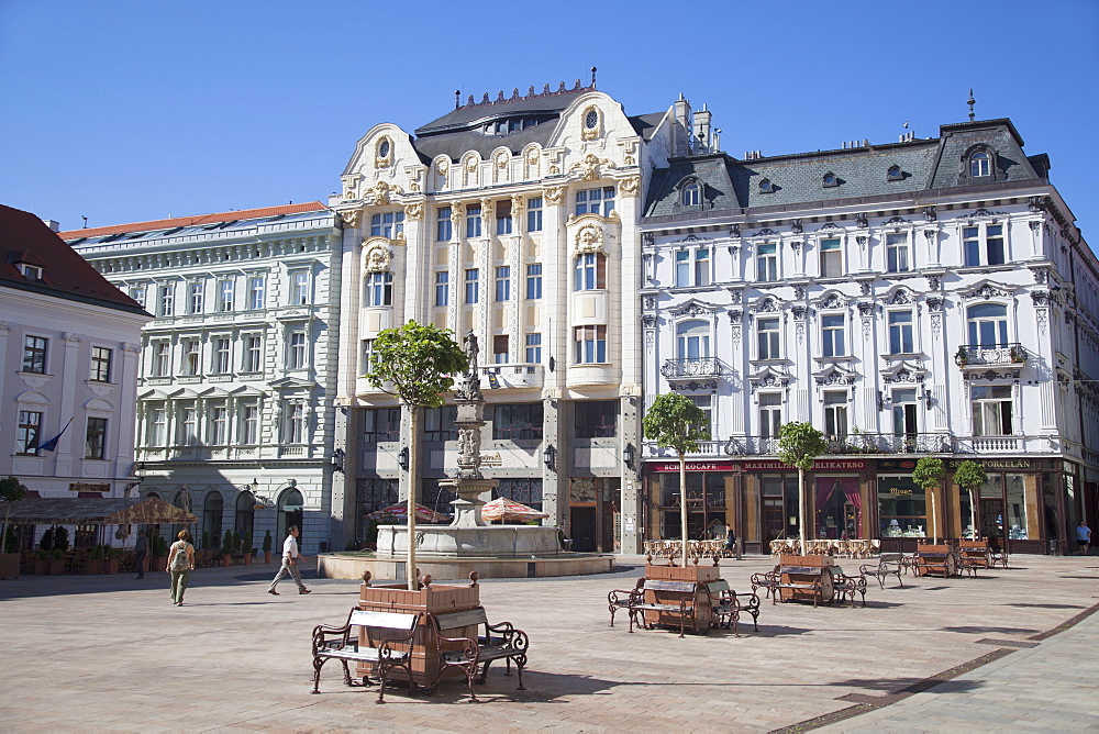 Hlavne Nam (Main Square), Bratislava, Slovakia, Europe 