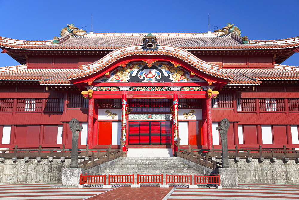 Shuri Castle, UNESCO World Heritage Site, Naha, Okinawa, Japan, Asia 