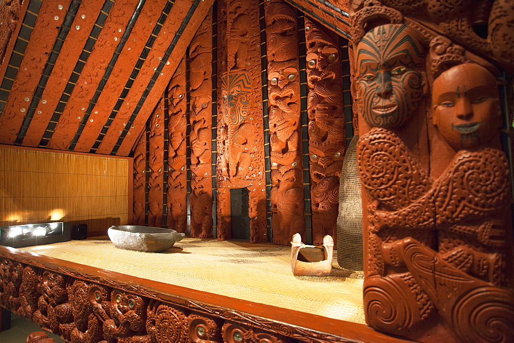 Maori pataka in Auckland Museum, Auckland, North Island, New Zealand, Pacific