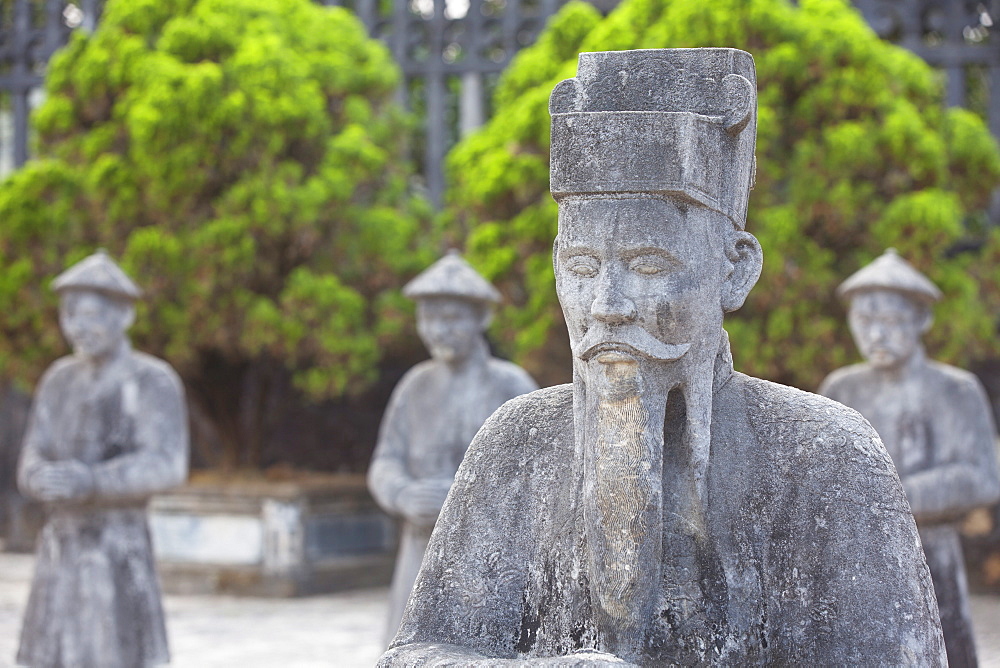 Statues at Tomb of Khai Dinh (UNESCO World Heritage Site), Hue, Thua Thien-Hue, Vietnam