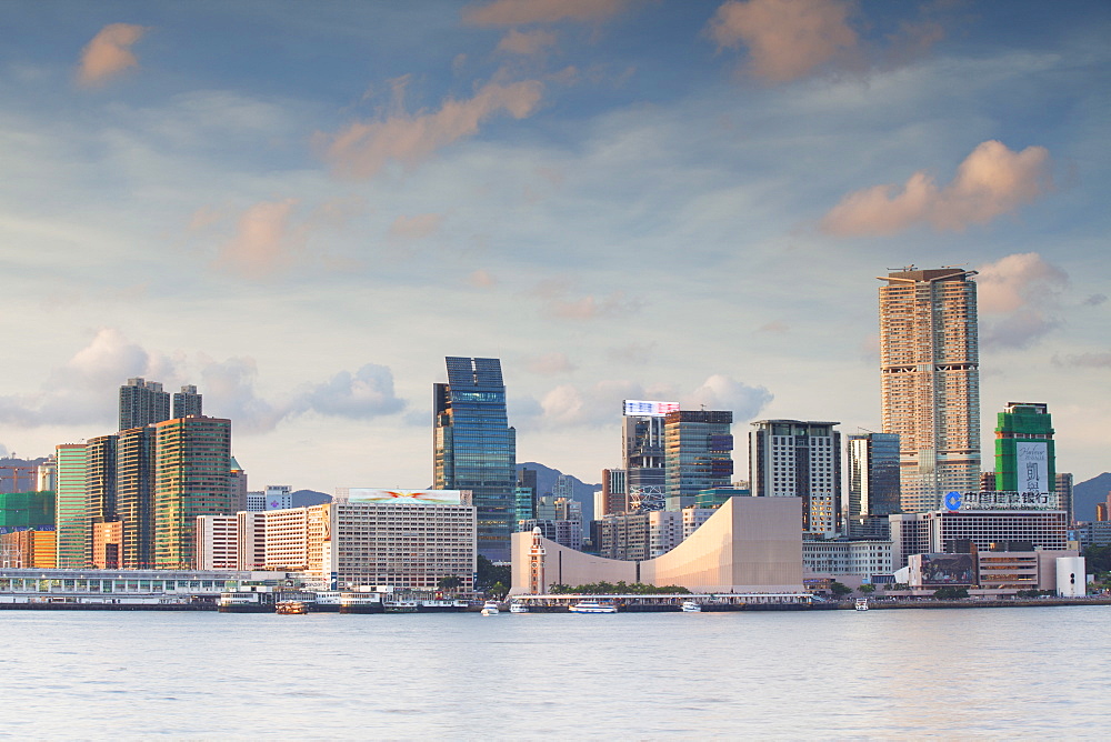 View of Tsim Sha Tsui skyline, Kowloon, Hong Kong, China, Asia