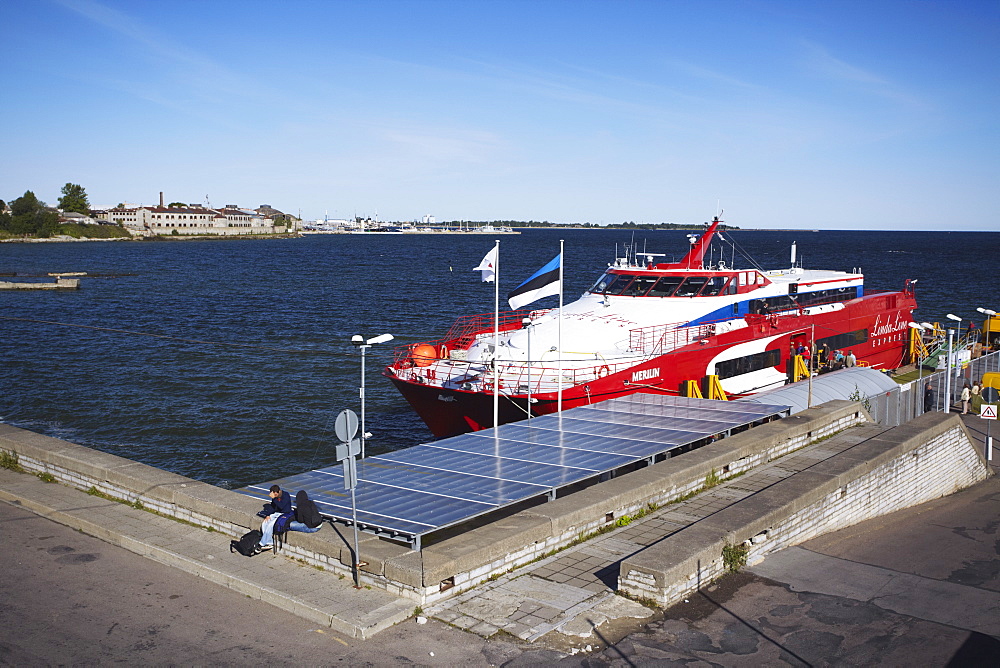 Hydrofoil In Linnahall Port, Tallinn, Estonia, Baltic States, Europe