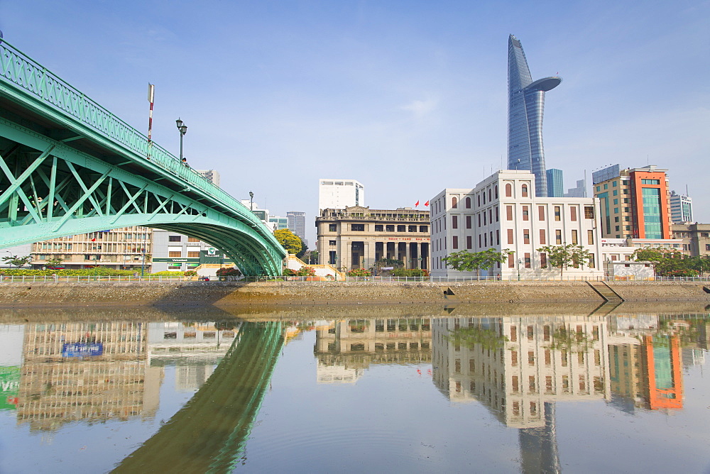 Bitexco Financial Tower and Ben Nghe River, Ho Chi Minh City, Vietnam, Indochina, Southeast Asia, Asia