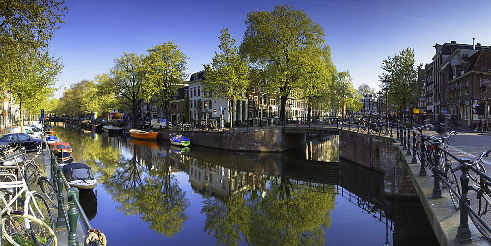 Lijnbaansgracht Canal, Amsterdam, Netherlands, Europe