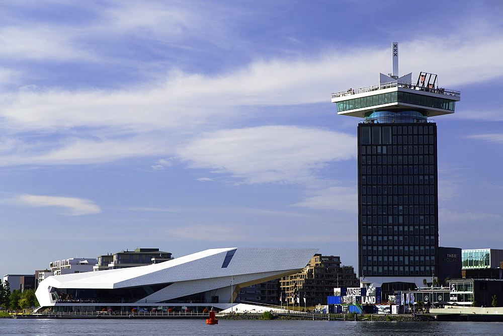 ADAM Tower and Eye Film Museum, Amsterdam, Noord Holland, Netherlands, Europe