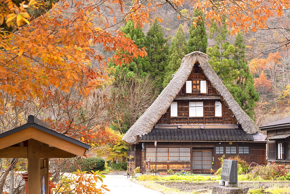 Traditional house of Suganuma, UNESCO World Heritage Site, Gokayama, Toyama Prefecture, Honshu, Japan, Asia