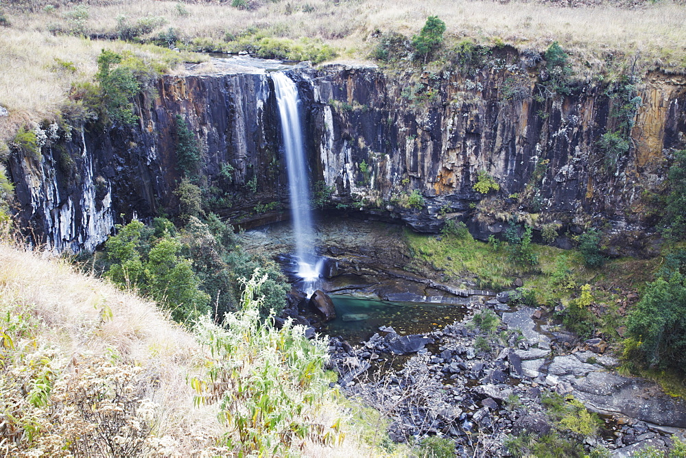 Sterkspruit Falls, Monk's Cowl Nature Reserve, Ukhahlamba-Drakensberg Park, UNESCO World Heritage Site, KwaZulu-Natal, South Africa, Africa