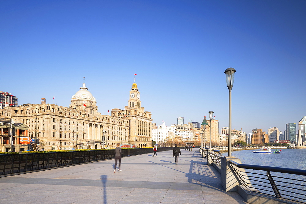 Buildings along the Bund, Shanghai, China, Asia