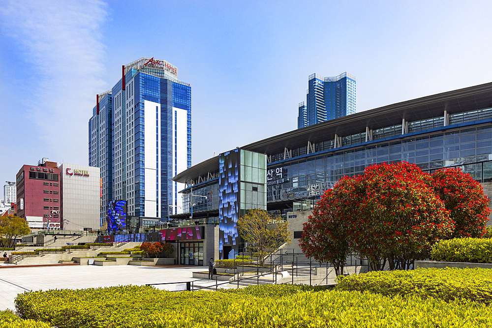 Busan train station, Busan, South Korea, Asia