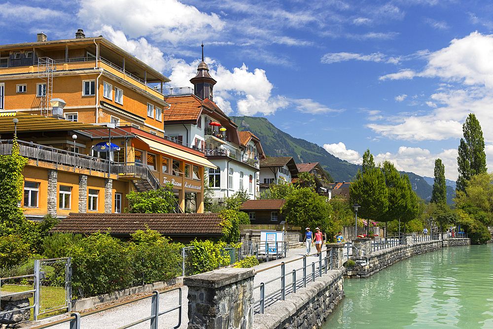 Guesthouses along Lake Brienz, Brienz, Switzerland