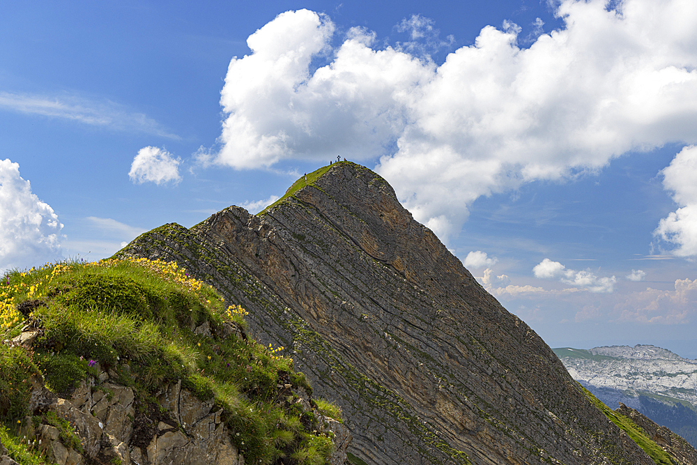 Das Kreuz (The Cross) peak at Brienzer Rothorn mountain, Brienz, Switzerland