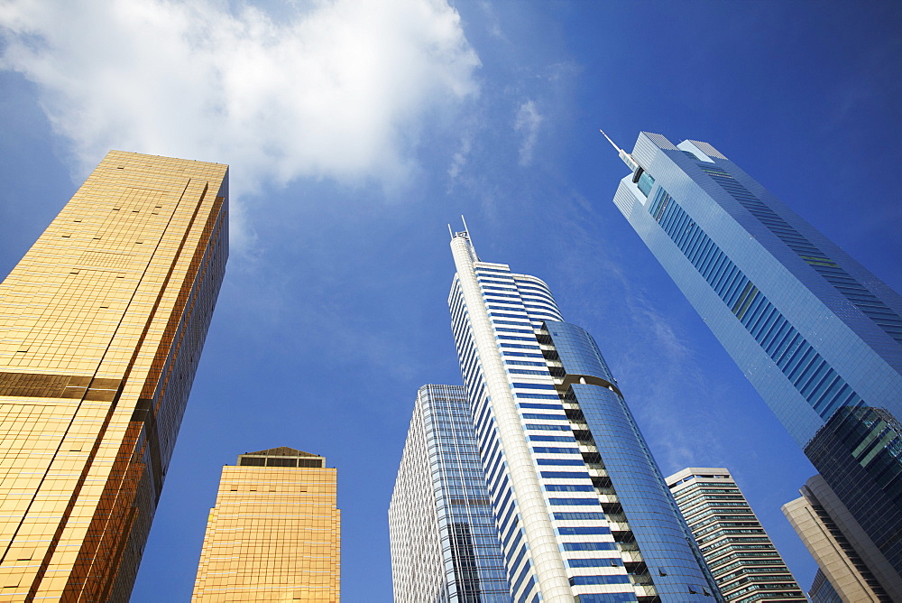 CITIC Plaza and skyscrapers, Tianhe, Guangzhou, Guangdong Province, China, Asia