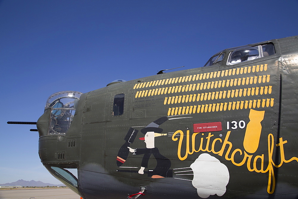 Marana Regional Airport, Wings of Freedom Tour, airshow, Consolidated B-24J Liberator, first flew in December 1939, Marana, Arizona, United States of America, North America