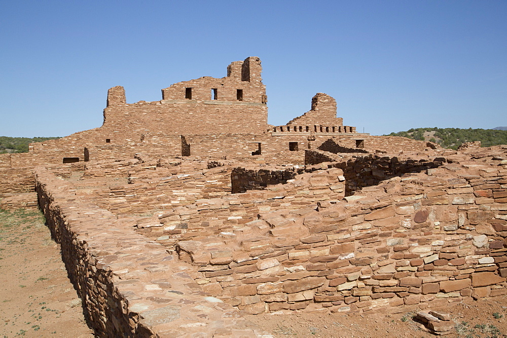 Mission of San Gregorio de Abo, built between 1622 and 1627, Salinas Pueblo Missions National Monument, New Mexico, United States of America, North America