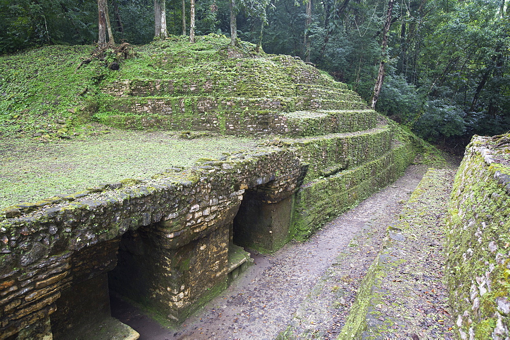 Exiting the Labyrinth, Mayan Archaeological Site, Yaxchilan, Chiapas, Mexico, North America