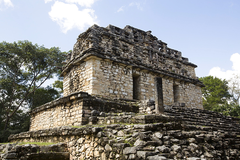 South Acropolis, Structure 40, Mayan Archaeological Site, Yaxchilan, Chiapas, Mexico, North America