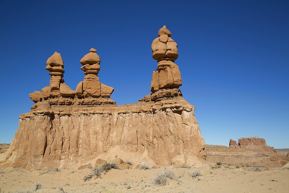 Three Sisters, Goblin Valley State Park, near Hanksville, Utah, United States of America, North America