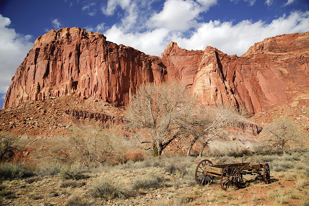 Mormon Pioneer Wagon, Capitol Reef National Park, Utah, United States of America, North America