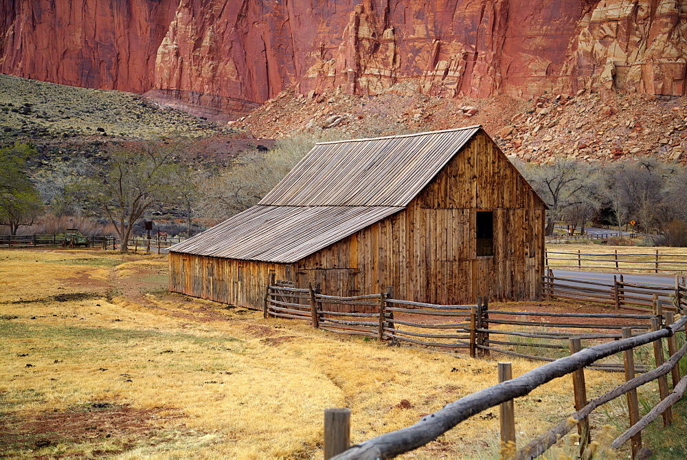 Historic Gifford Homestead Barn dating from 1908, Capitol Reef National Park, Utah, United States of America, North America