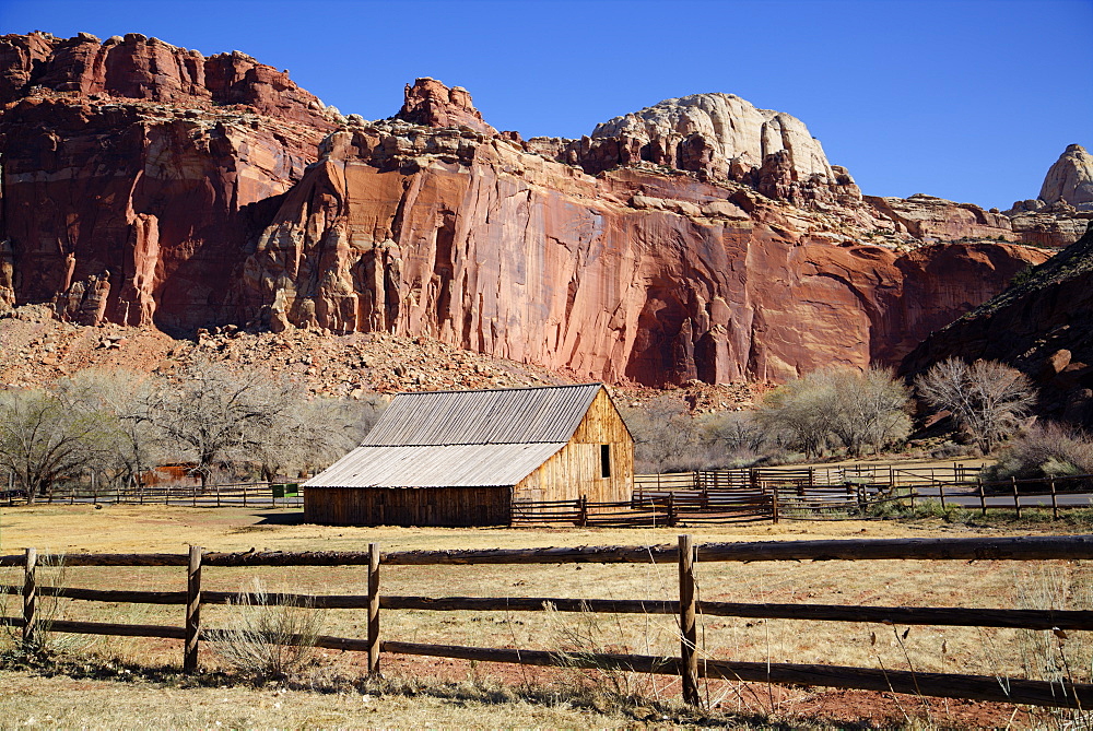 Historic Gifford Homestead Barn dating from 1908, Capitol Reef National Park, Utah, United States of America, North America