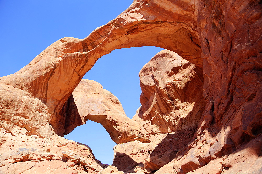 Double Arch, Arches National Park, Utah, United States of America, North America