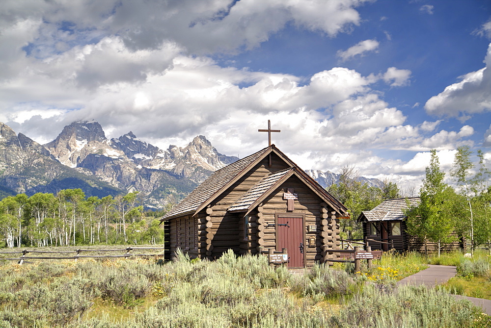 Chapel of the Transfiguration, Grand Teton National Park, Wyoming, United States of America, North America