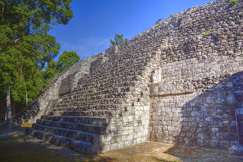 Structure I, Balamku, Mayan archaeological site, Peten Basin, Campeche, Mexico, North America