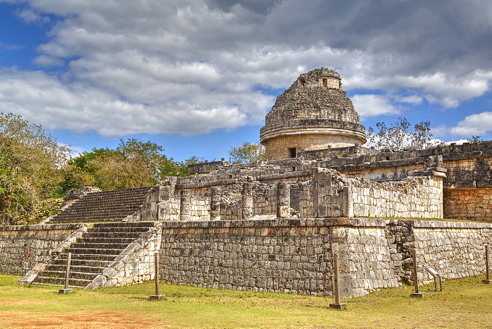 El Caracol (the Snail), Observatory, Chichen Itza, UNESCO World Heritage Site, Yucatan, Mexico, North America