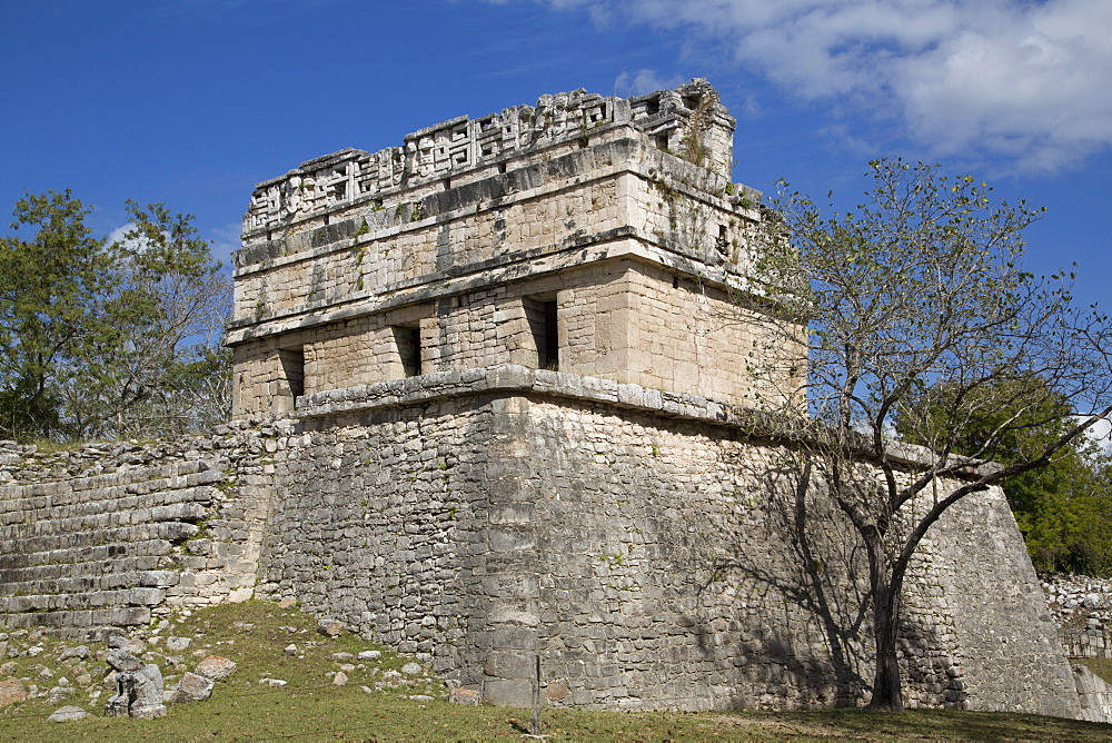 The Red House, Casa Colorado, Chichen Itza, UNESCO World Heritage Site, Yucatan, Mexico, North America