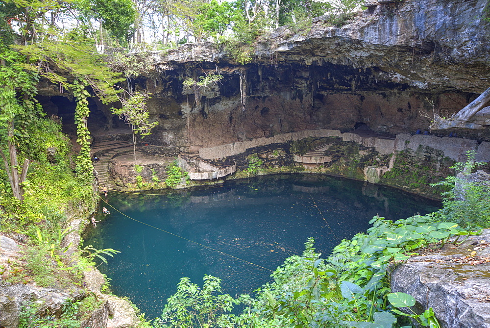 Cenote Zaci, Valladolid, Yucatan, Mexico, North America