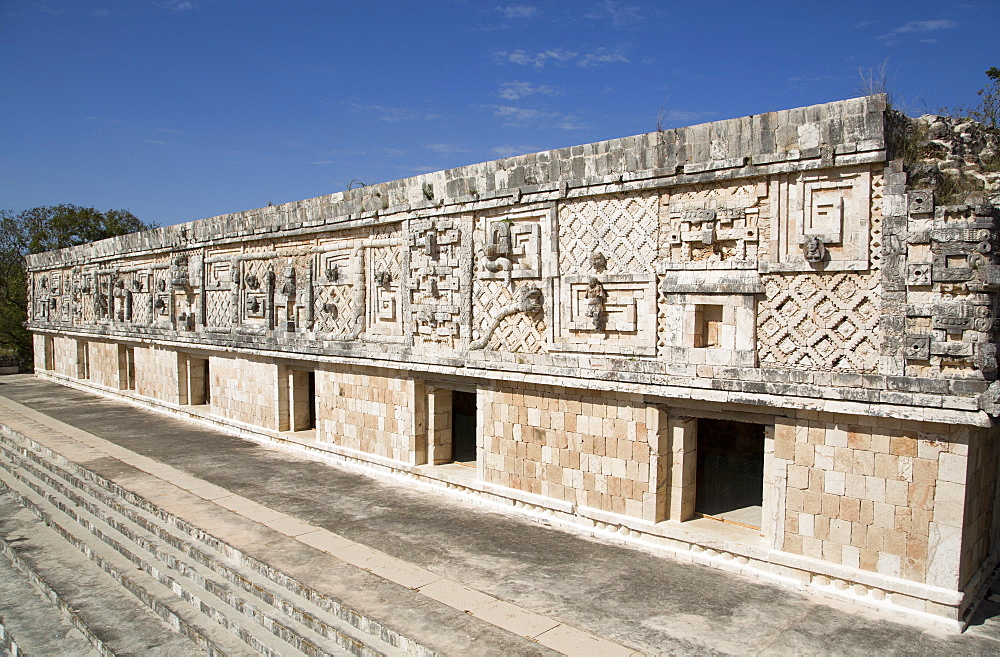 Nuns Quadrangle, Uxmal, Mayan archaeological site, UNESCO World Heritage Site, Yucatan, Mexico, North America