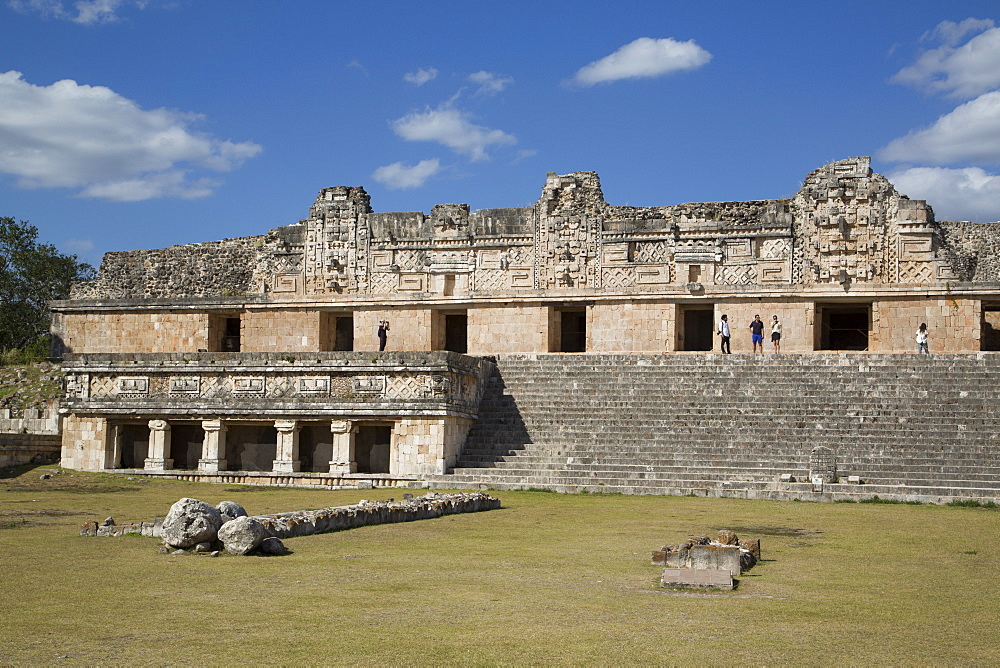 Nuns Quadrangle, Uxmal, Mayan archaeological site, UNESCO World Heritage Site, Yucatan, Mexico, North America