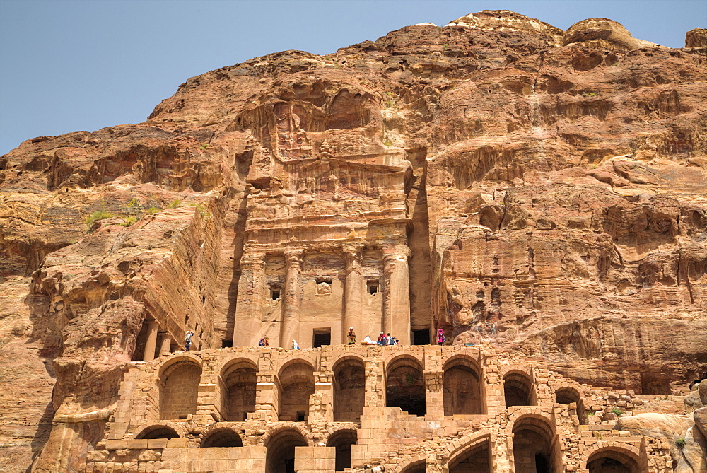 Urn Tomb, Royal Tombs, Petra, UNESCO World Heritage Site, Jordan, Middle East