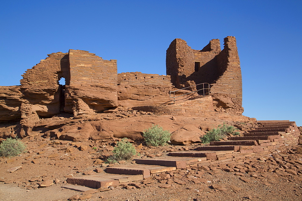 Wukoki Pueblo, inhabited from approximately 1100 AD to 1250 AD, Wupatki National Monument, Arizona, United States of America, North America