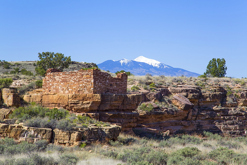 Lomaki Pueblo, inhabited from approximately 1100 AD to 1250 AD, Wupatki National Monument, Arizona, United States of America, North America