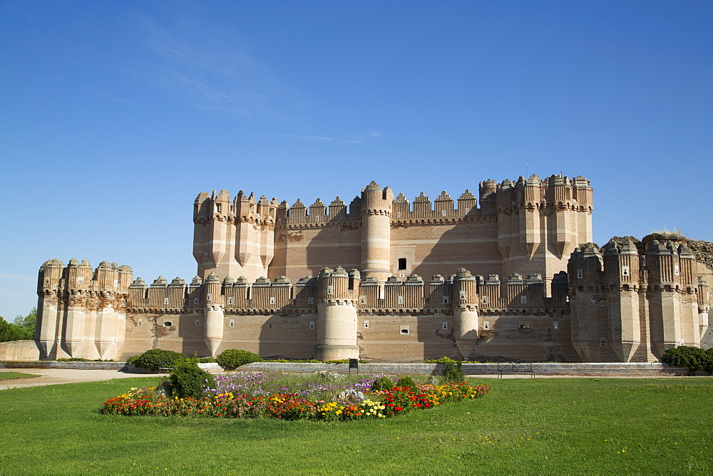 Castle of Coca, built 15th century, Coca, Segovia, Castile y Leon, Spain, Europe