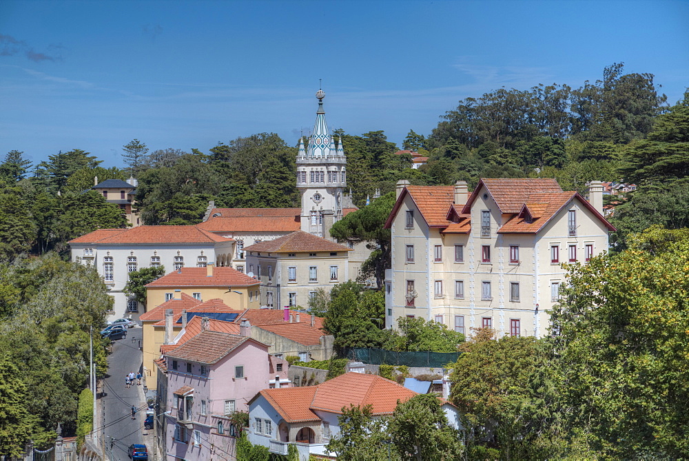 City overview, Sintra, UNESCO World Heritage Site, Portugal, Europe