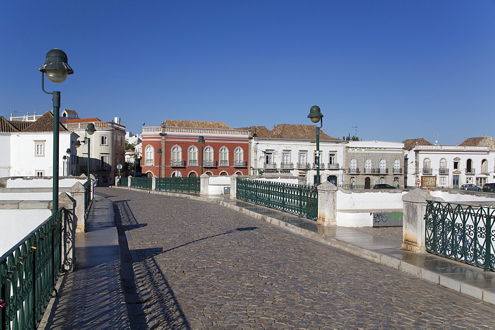 Roman Bridge over the Gilao River, Tavira, Algarve, Portugal, Europe